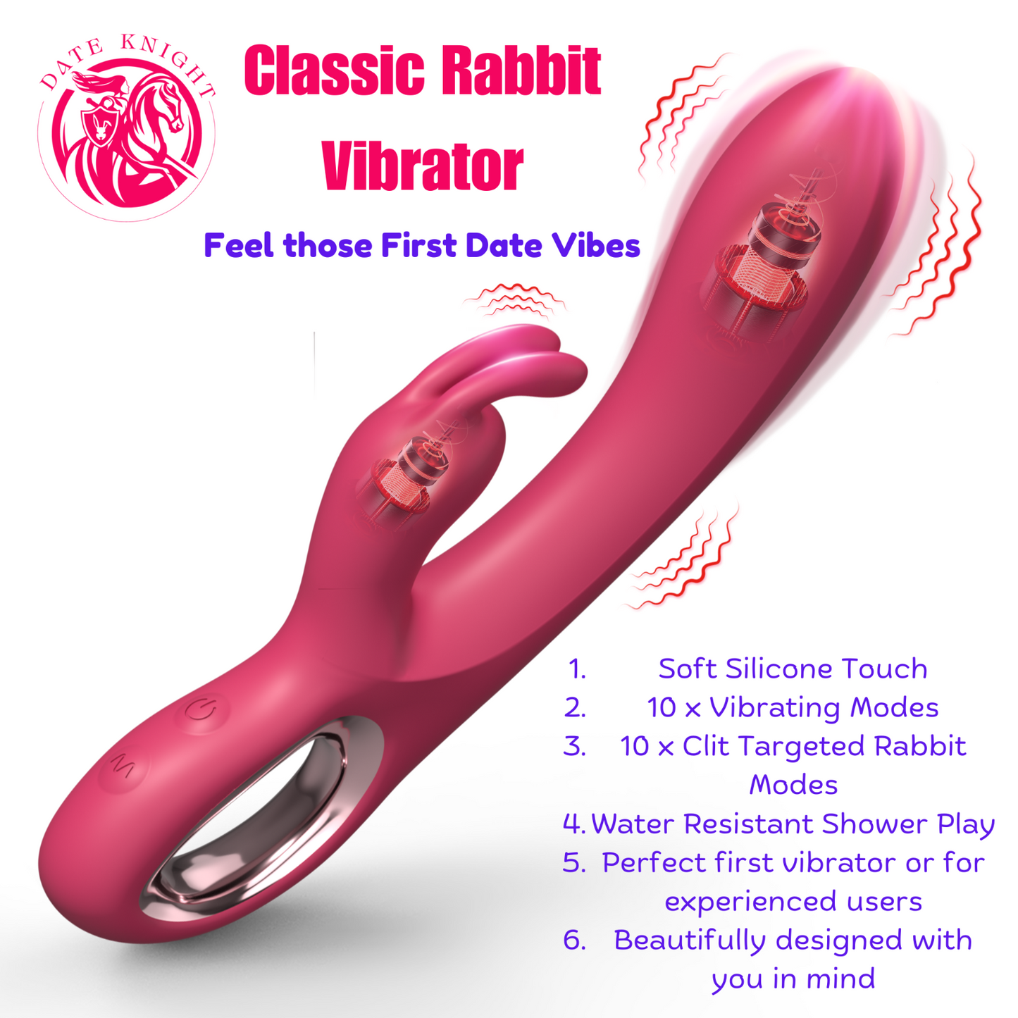 Rabbit Vibrator – Dual Motor, G-Spot & Clitoral Massager (Waterproof, Silicone)