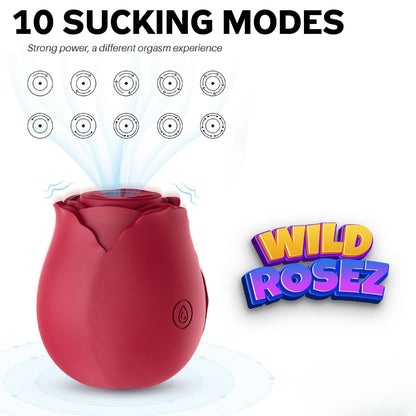 Roses Clitoral Stimulator Sucking Vibrator – Tongue Sucker for Women