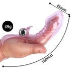 G-Spot Finger Sleeve Vibrator Vibrating Ribbed Penis Squirting Clitoris Sex Toy