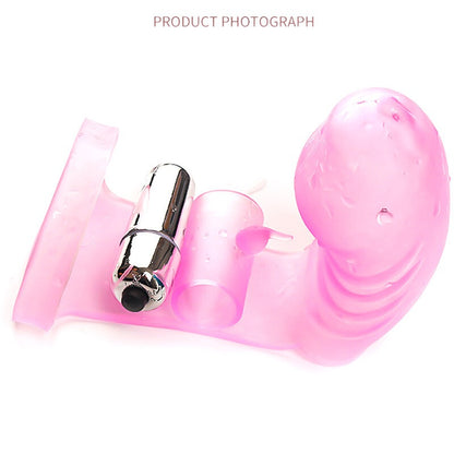 G-Spot Finger Sleeve Vibrator Vibrating Ribbed Penis Squirting Clitoris Sex Toy