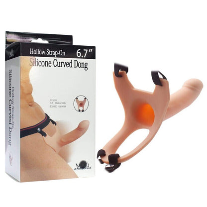 Realistic Dildo Hollow Strap on Dildo Silicone Penis Sleeve Extender Men Sex Toy