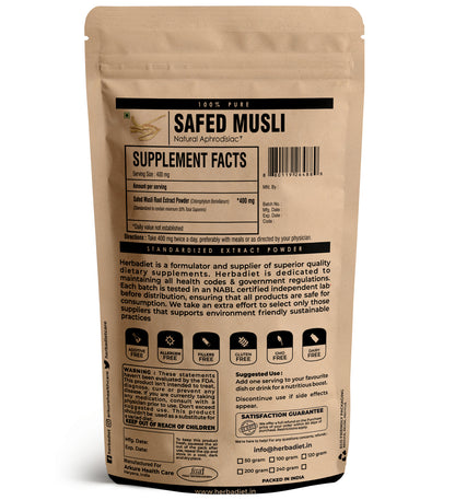 Organic Safed Musli Extract – Energy, Stamina & Vitality