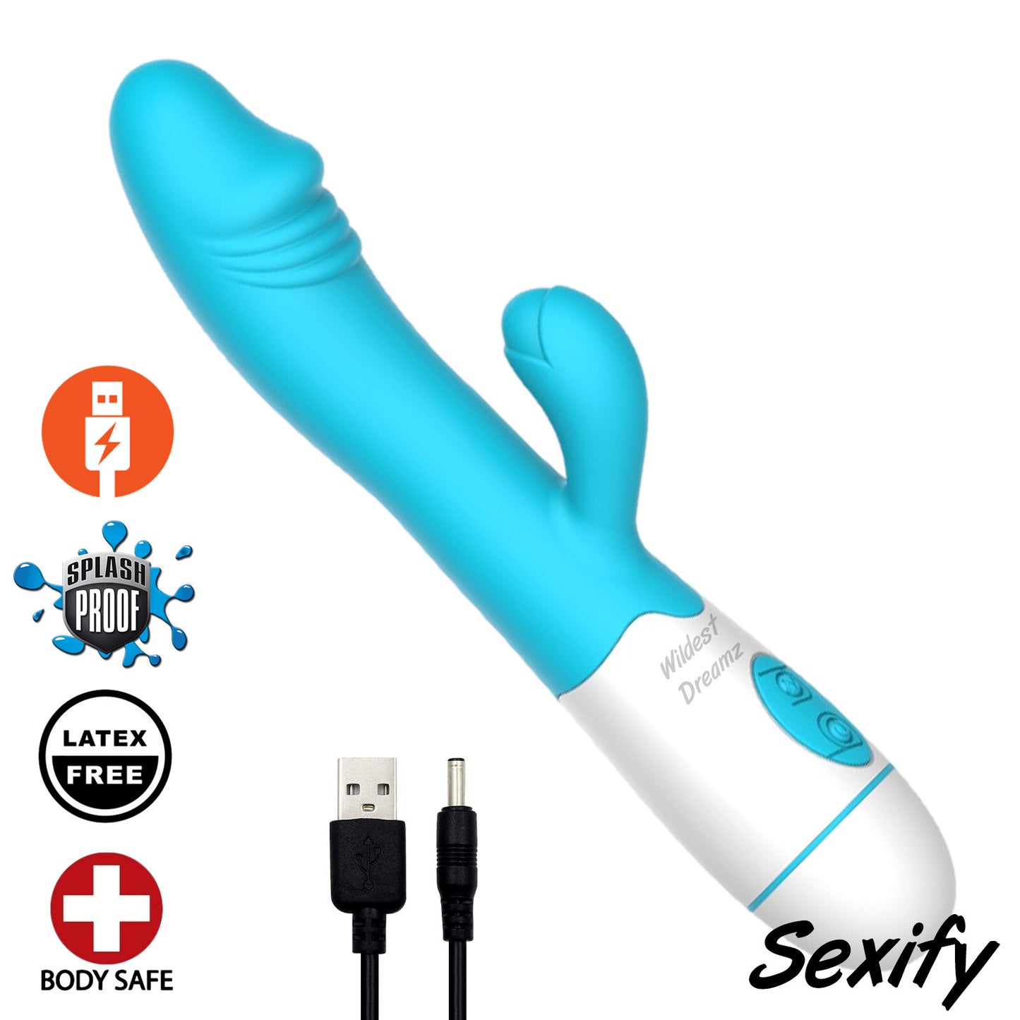 Rechargeable Silicone Vibrator – Waterproof, Multi-Speed Personal Massager for Women